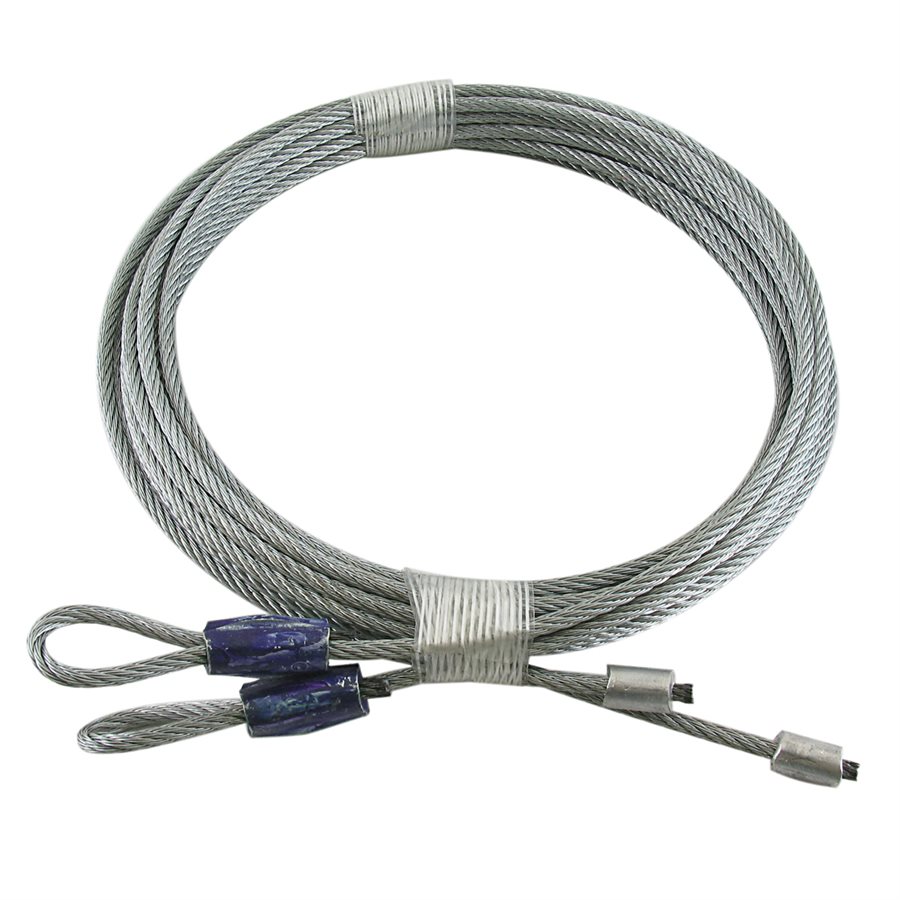 Blue Garage Door Torsion Lift Cables - 1/8 in X 114 in X 7x7
