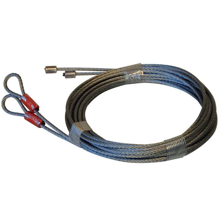Orange Garage Door Torsion Lift Cables - 1/8 in X 162 in X 7x7