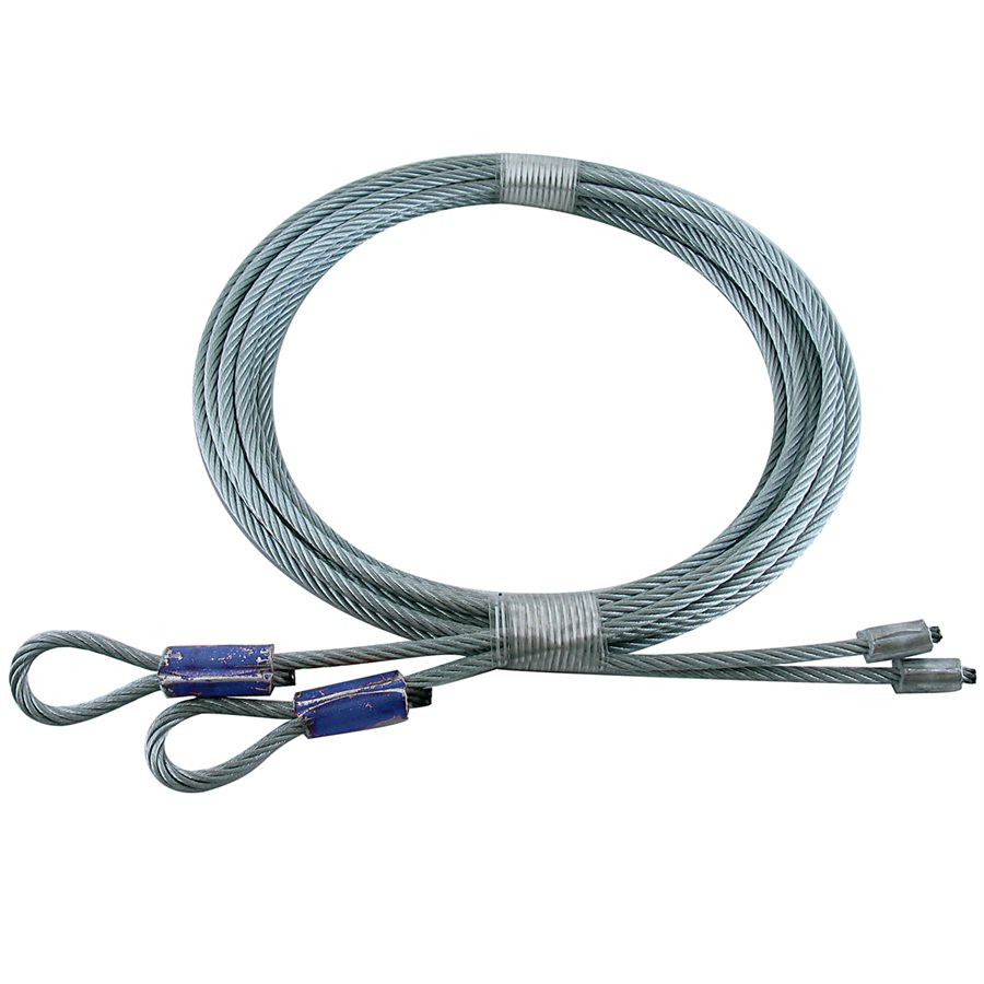 Blue Garage Door Torsion Lift Cables - 1/8 in X 114 in X 7x19
