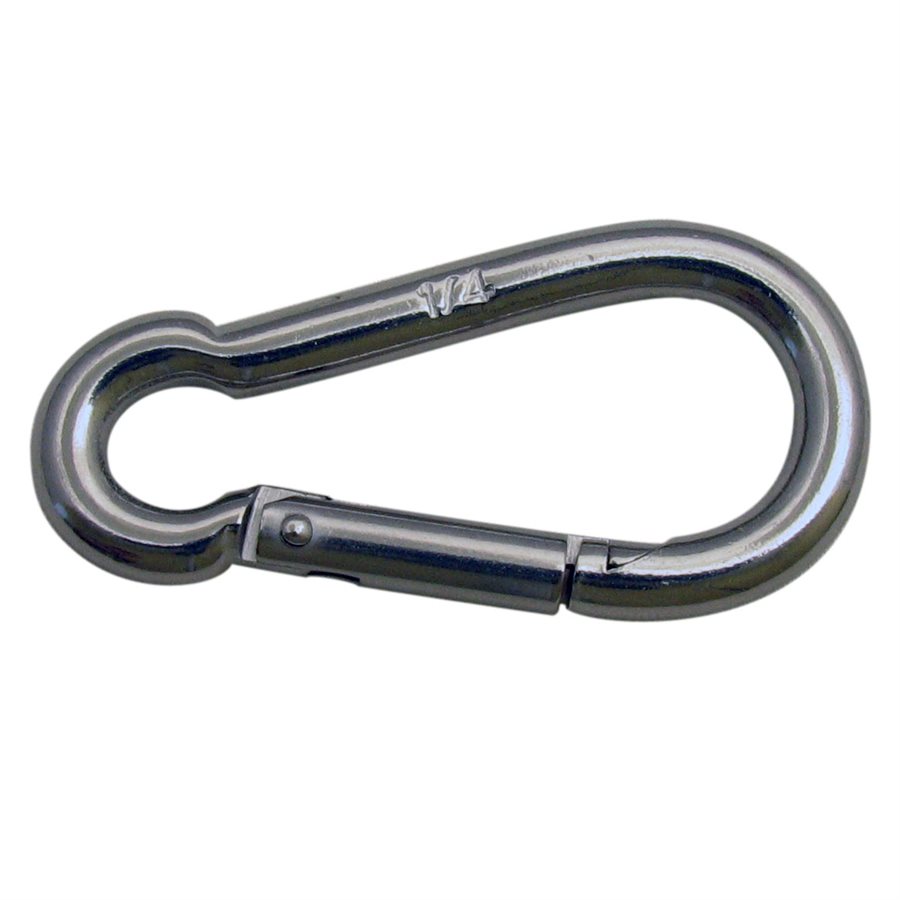 Stainless Steel Spring Hooks - 1/4 in