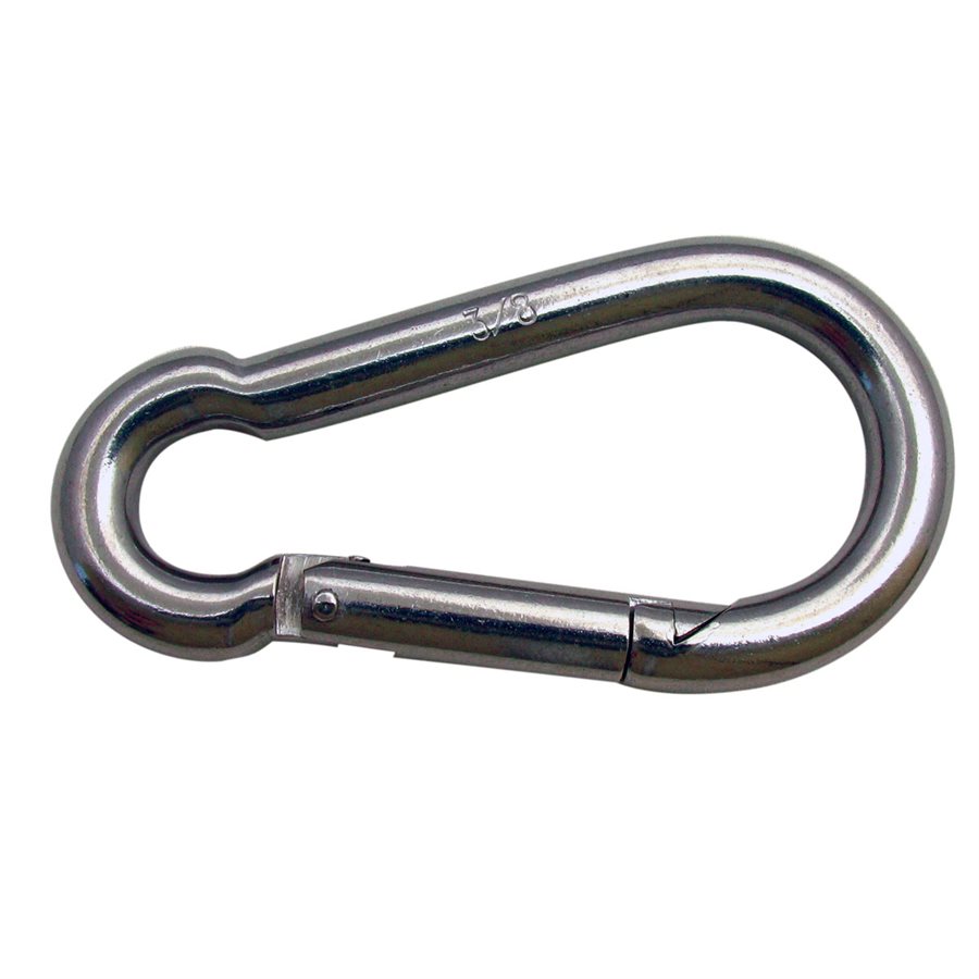 Stainless Steel Spring Hooks - 3/8 in
