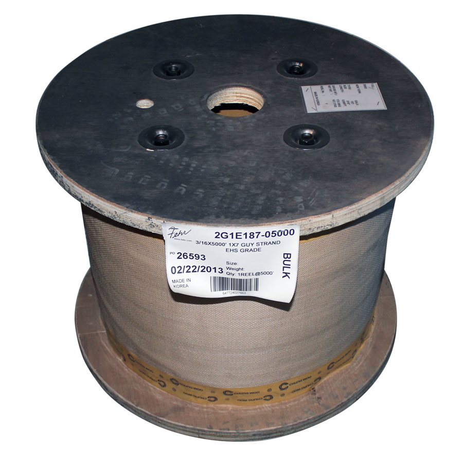 EHS Galvanized Guy Strand - 5/16 in X 1x7