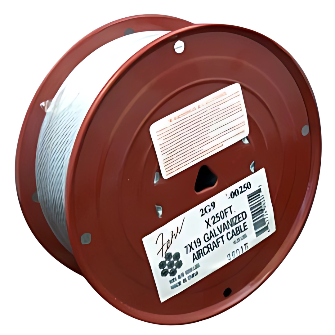 Hot Dip Galvanized Cable - 1/4 in X 7x19