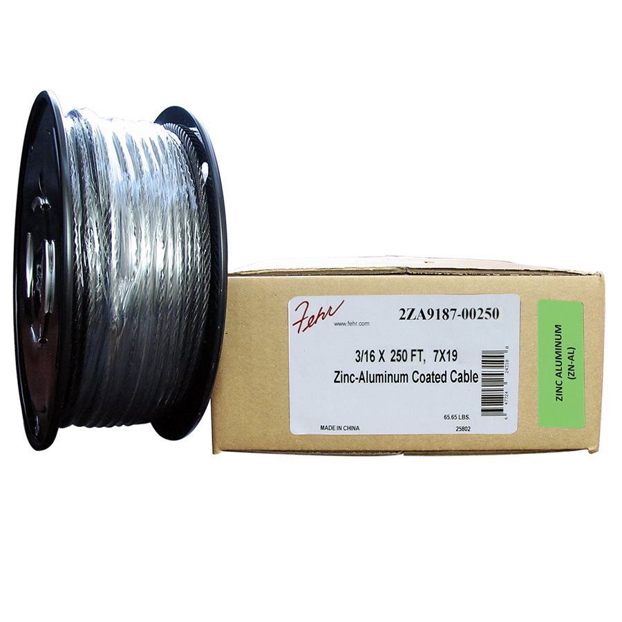 Zinc-Aluminum Cable - 3/16 in X 7x19