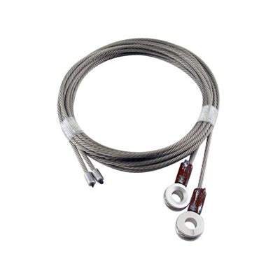 GAC Truck Door Cables, 5/16 in Beveled Eye - 1/8 in X 110 in, 7x19 - Brown