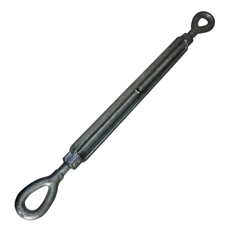Eye/Eye Galvanized Turnbuckle - 1 in X 12 in