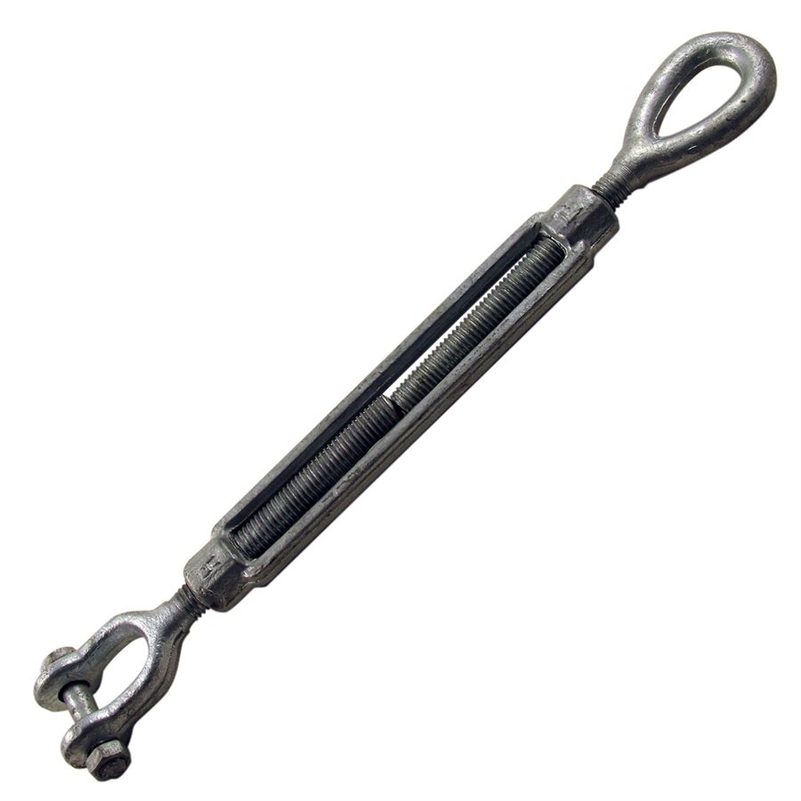 Eye/Jaw Galvanized Turnbuckles - 5/8 in
