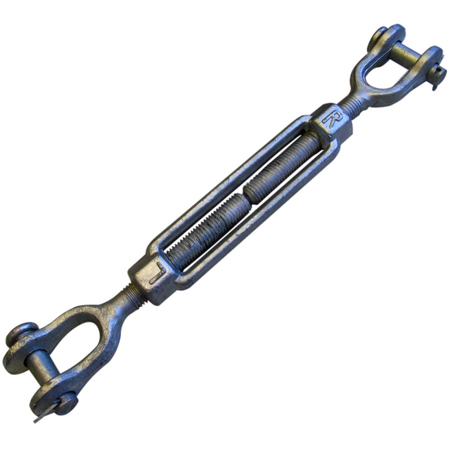 Jaw/Jaw Galvanized Turnbuckles - 3/4 in