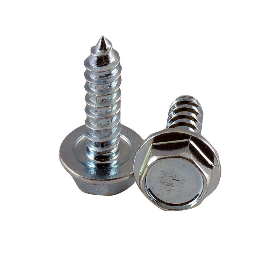 Deep Indented Hex Washer Head Lag Screws, 7/16 in Head - 1/4 in X 1 in X 1000 Pcs