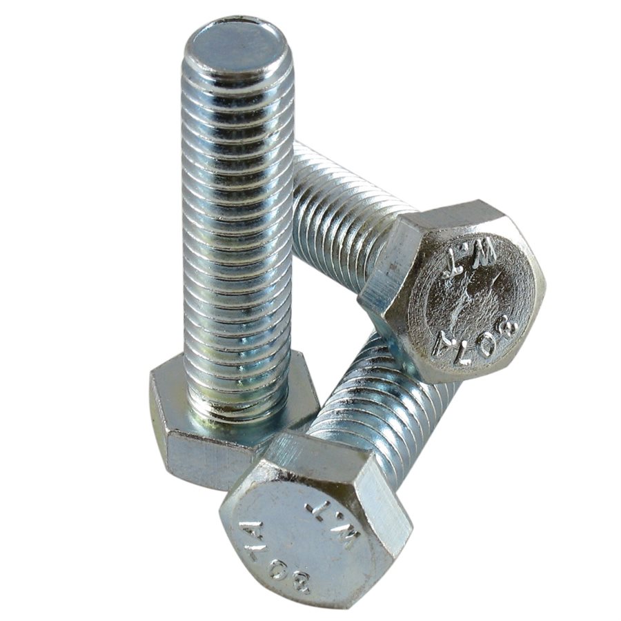 Hex Head Tap Bolt, Full Thread - 3/8-16 in X 1-1/2 in X 500 Pcs