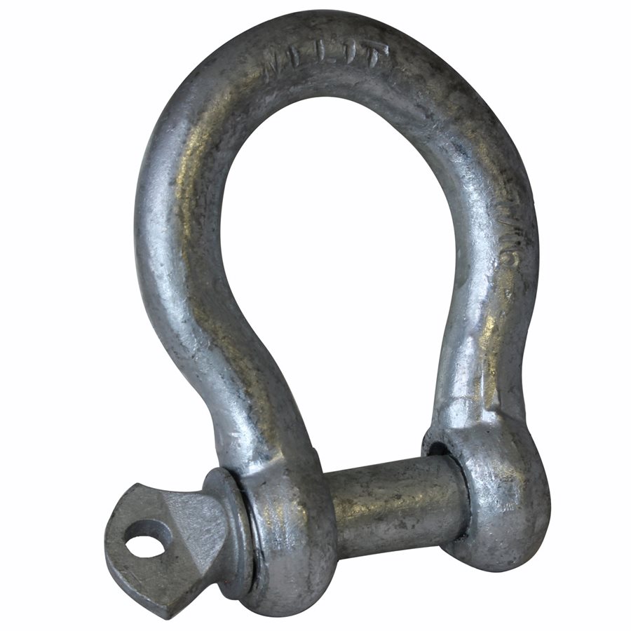 Commercial Grade Screw Pin Anchor Shackles - 7/16 in