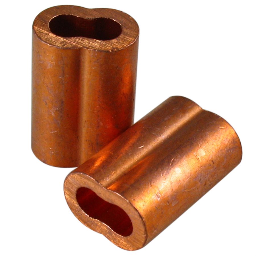 Copper Sleeves - 3/16 in X 100 Pcs