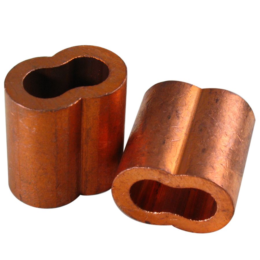 Copper Sleeves - 5/16 in X 100 Pcs