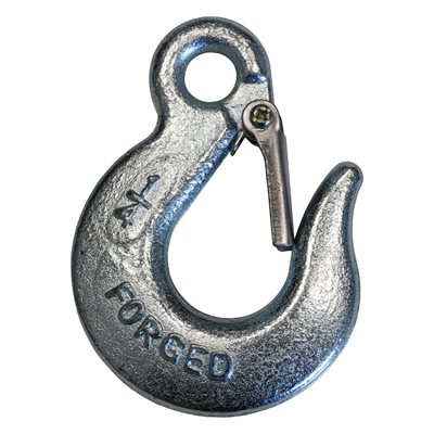 High Test Eye Slip Hook With Latch - 1/4 in