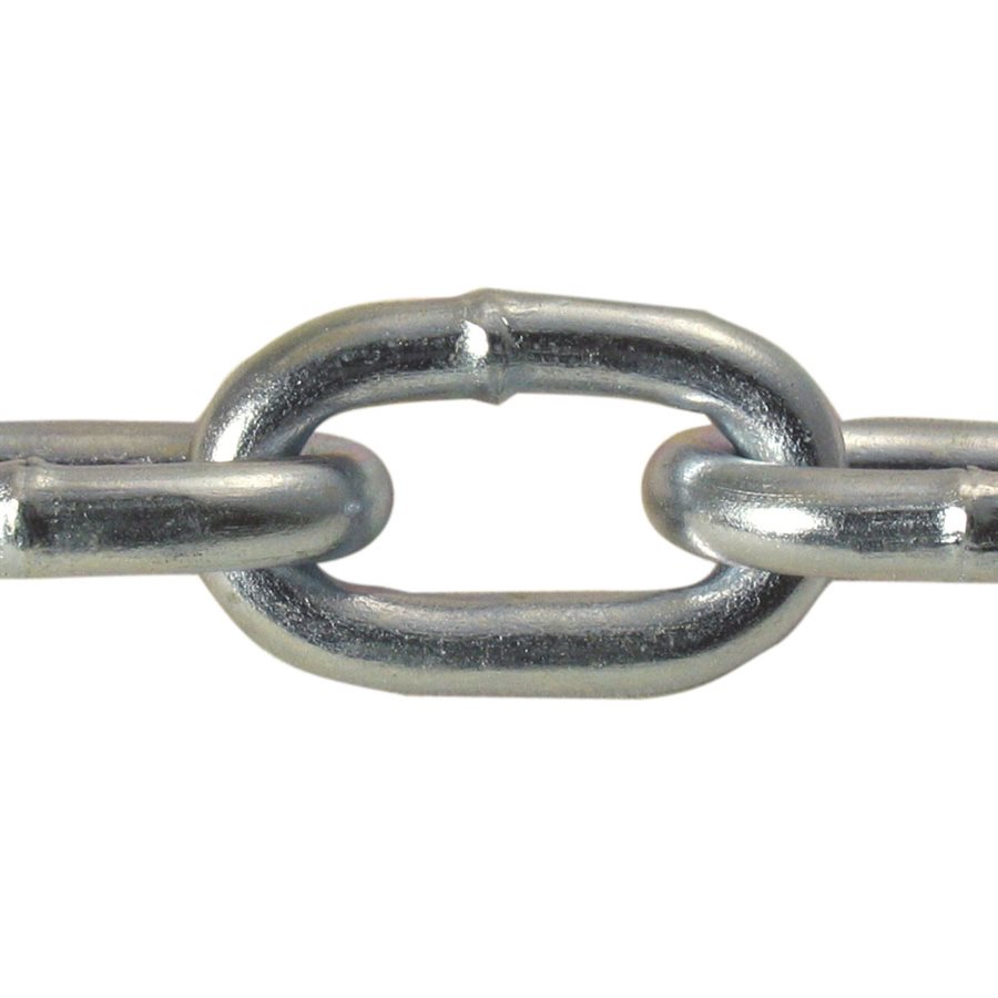 Zinc Plated Straight Link Machine Chain - #2 X 100 ft