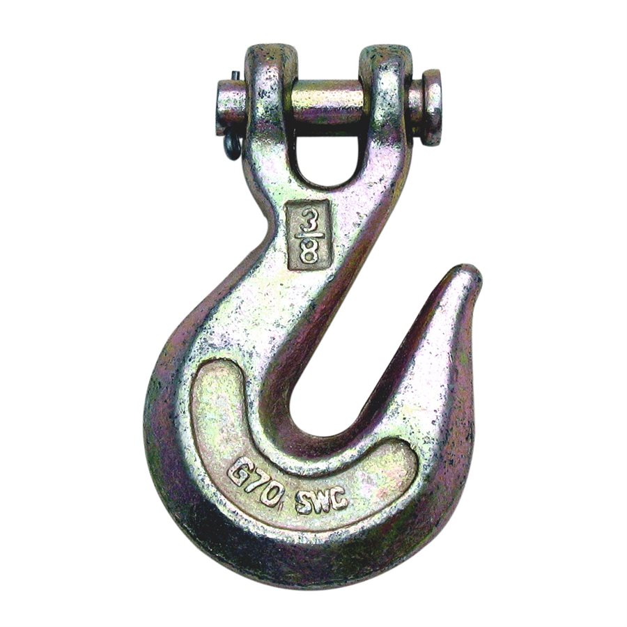 Grade 70 Transport Clevis Grab Hook - 3/8 in