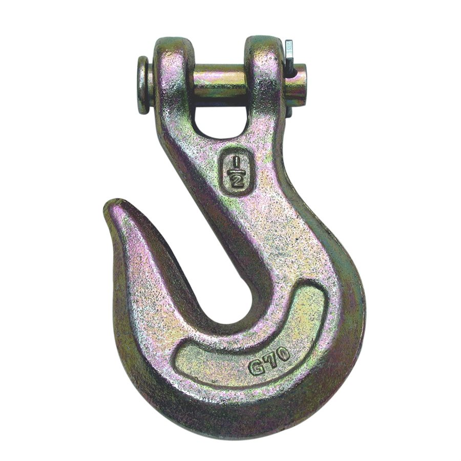 Grade 70 Transport Clevis Grab Hook - 1/2 in