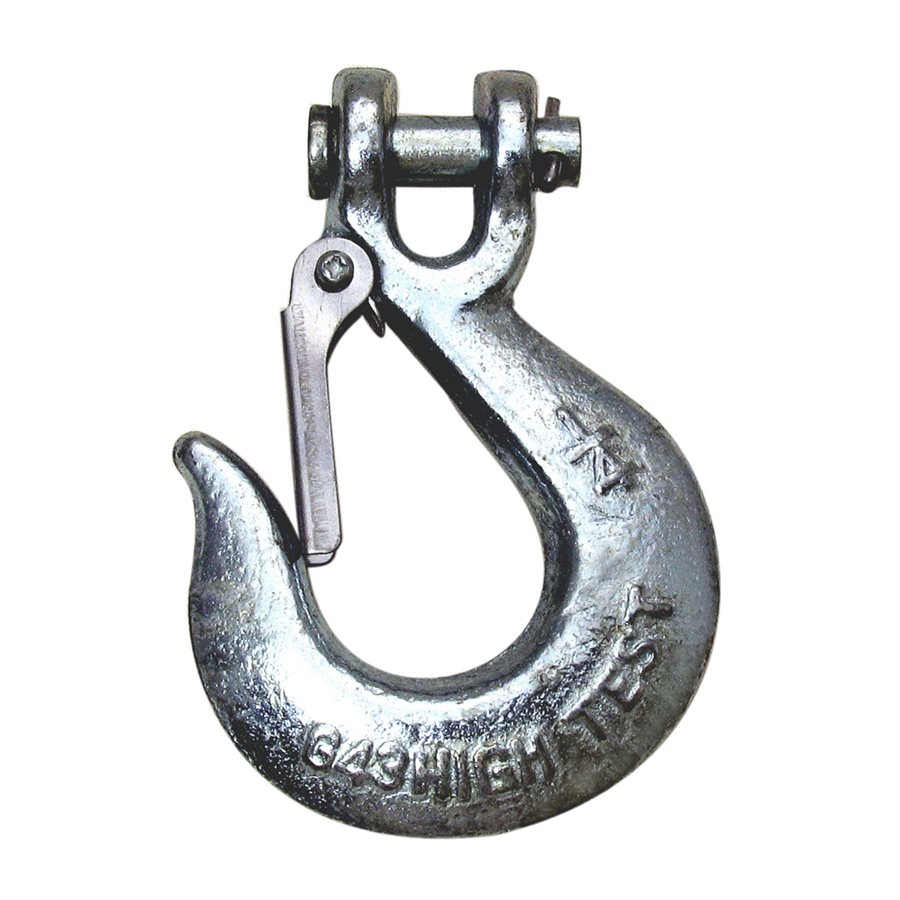 High Test Clevis Slip Hook With Latch - 1/4 in