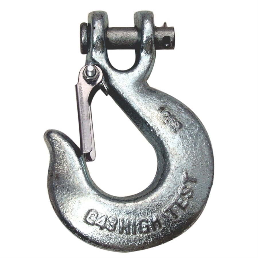 High Test Clevis Slip Hook With Latch - 5/16 in