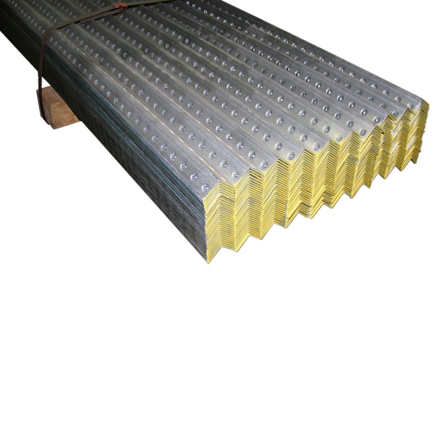12 Gauge Yellow Galvanized Perforated Angle - Multiple Lengths