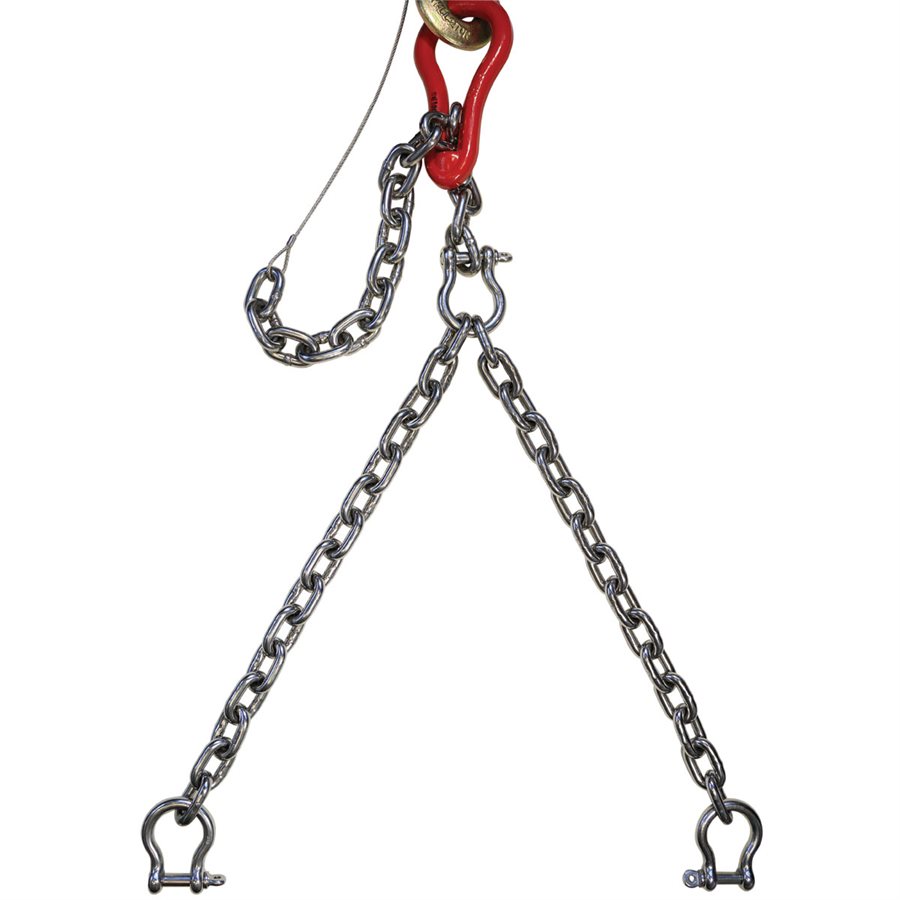 Stainless Steel T316 Grab Link Assembly 2 Leg - 30 ft