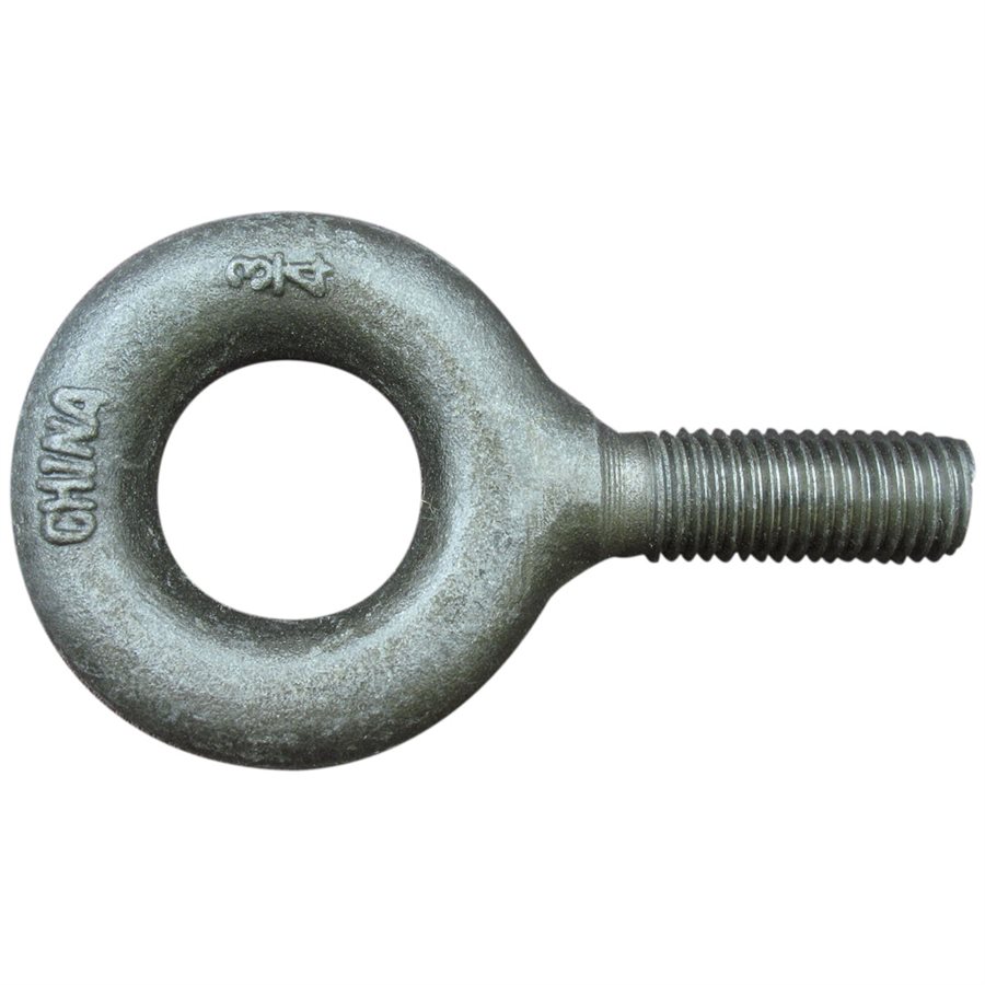 Forged Machinery Eyebolt Self Colored - Plain Pattern - 1 in X 2-1/2 in