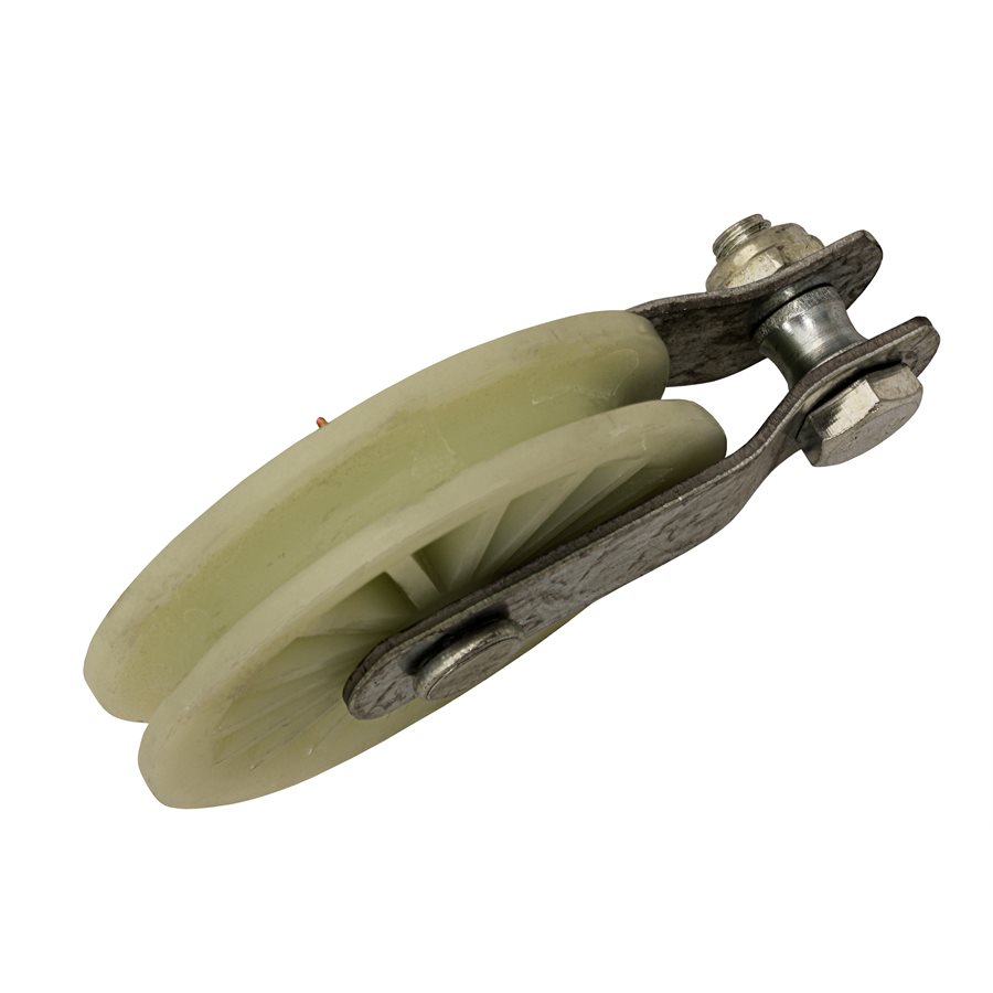 White Nylon Pulley - 3-1/2 in X 50 Pcs