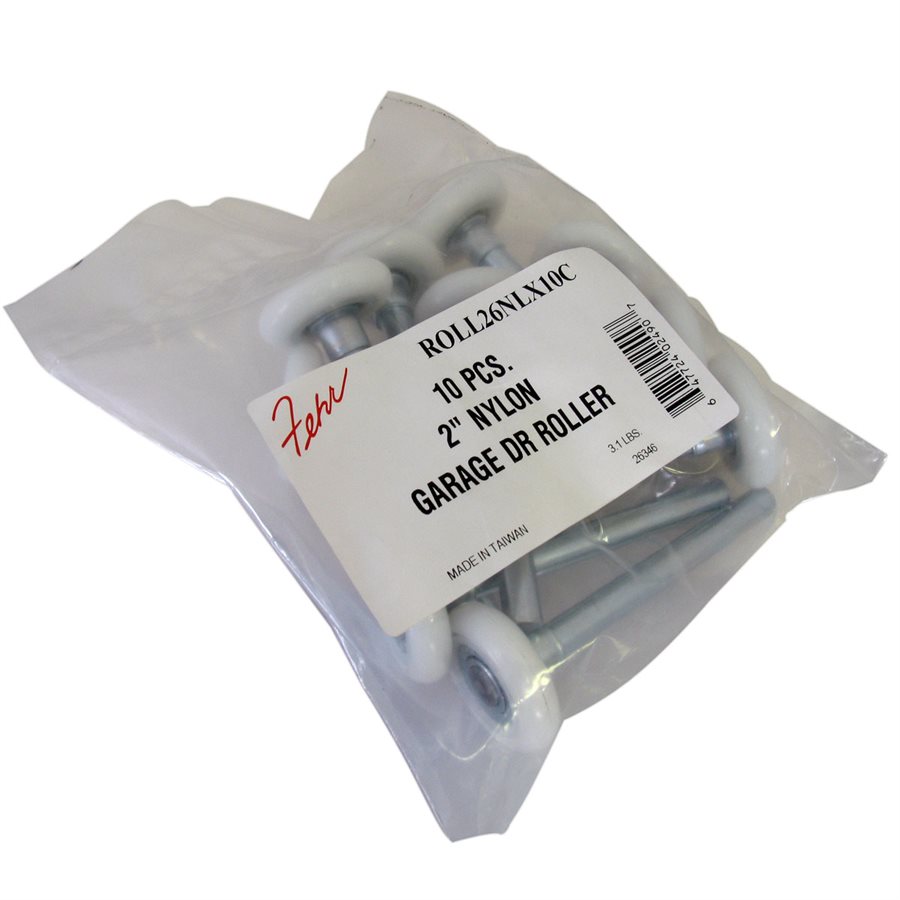 13 Ball Nylon Garage Door Rollers With 4 in Stem - 2 in X 10 Pcs
