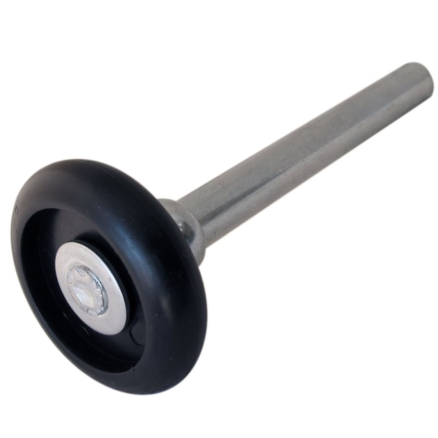 Bearingless Black Nylon Garage Door Rollers - 2 in