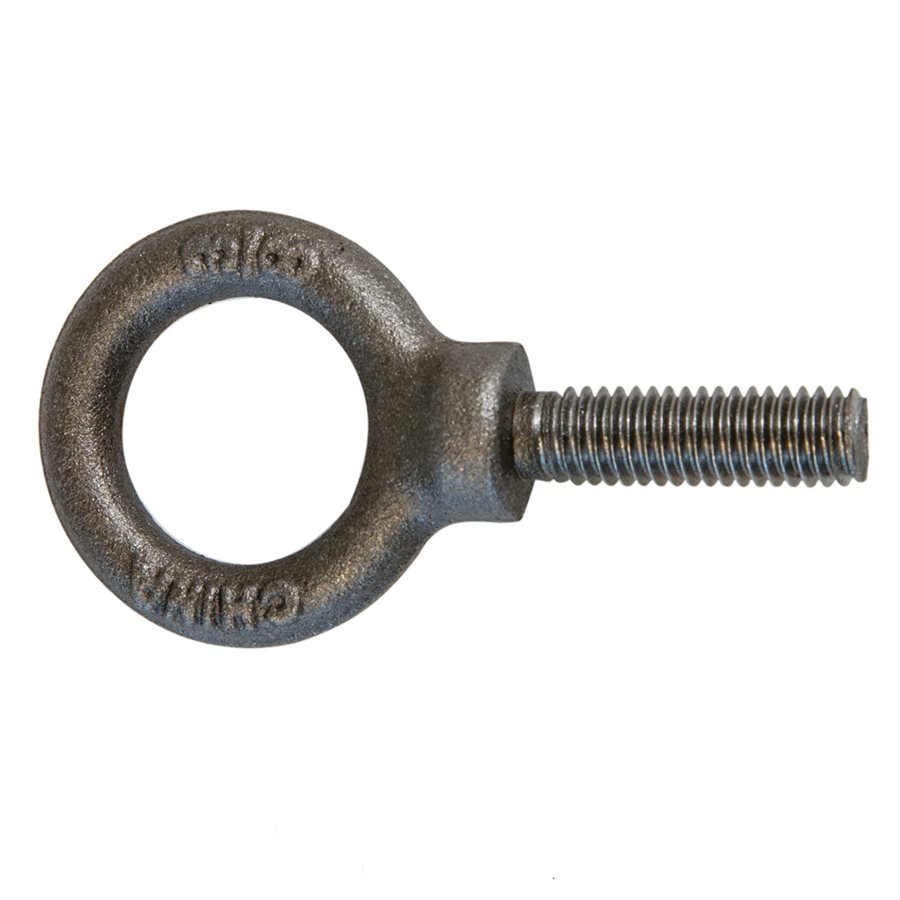 Forged Machinery Eyebolt Self Colored - Shoulder Pattern - 3/8-16 in X 1-1/4 in