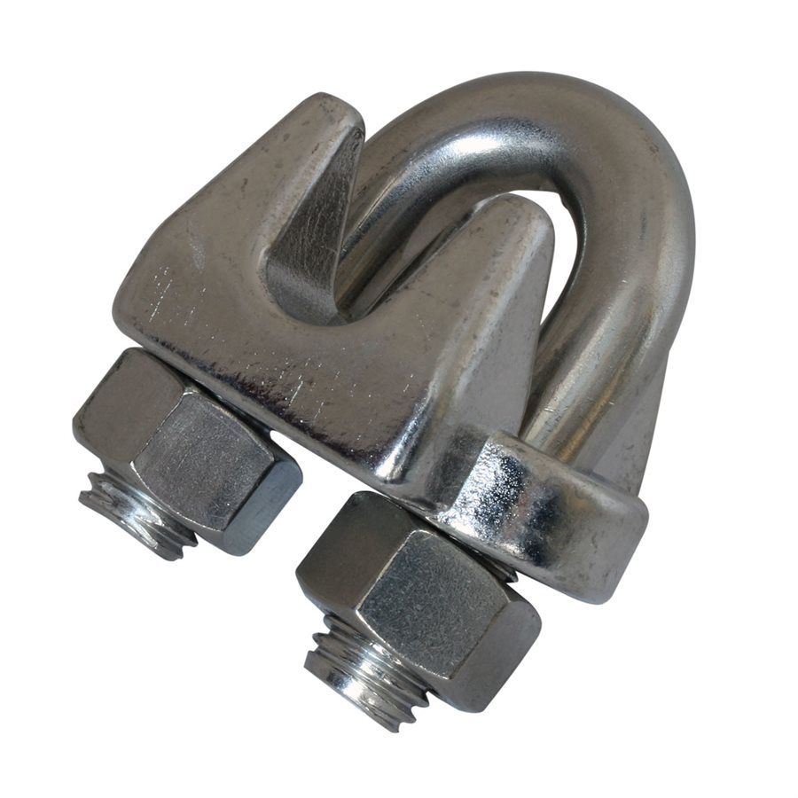 Stainless Steel T316 Wire Rope Clip - 1/2 in