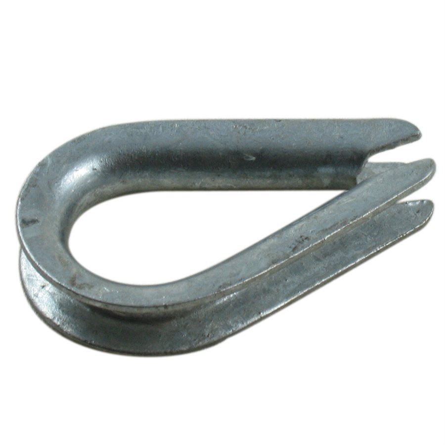 Standard-Duty Galvanized Thimbles - 1/4 in X 100 Pcs