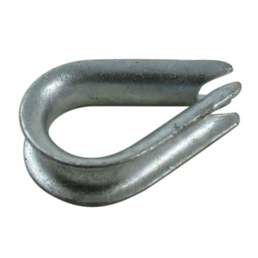 Standard-Duty Galvanized Thimbles - 3/8 in X 100 Pcs