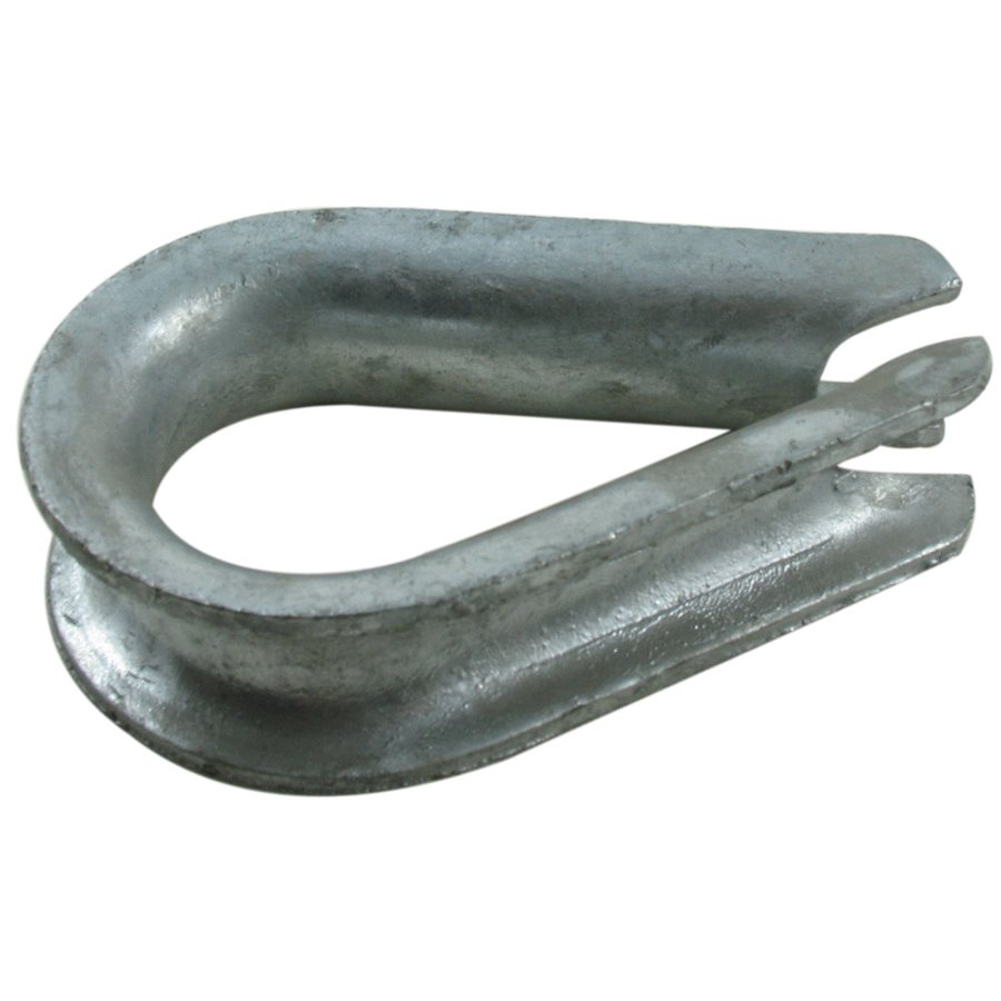 Heavy-Duty Galvanized Wire Rope Thimbles - 3/16 in