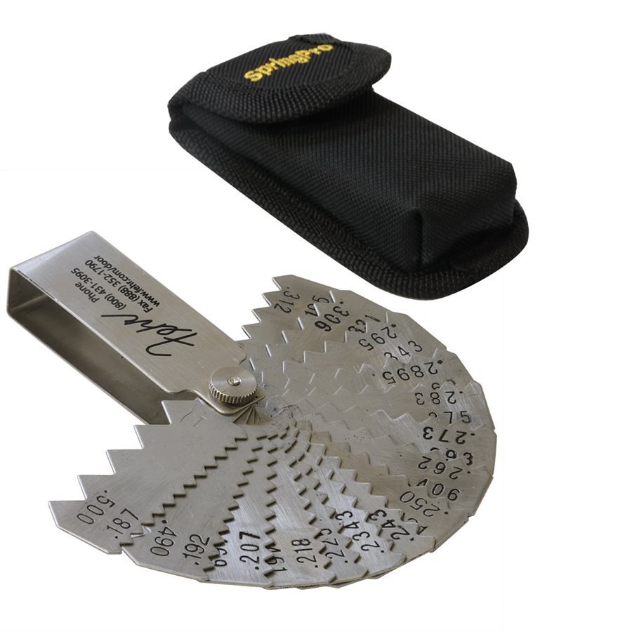 Universal Pocket Wire Gauge Tool With Fehr Logo – For .187 in - .500 in Wire