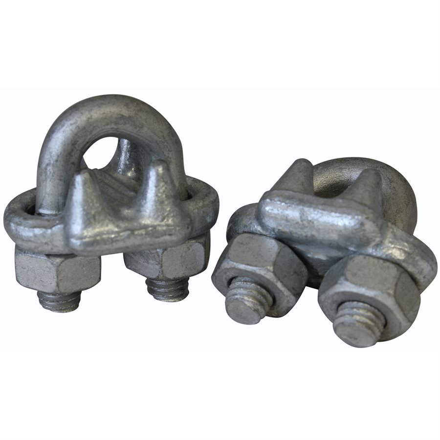 Forged Galvanized Wire Rope Clips - 5/16 in